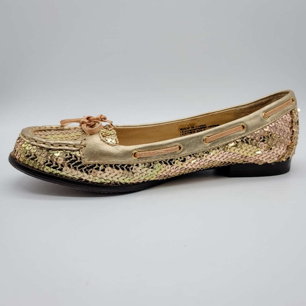 Michael Michael Kors Rose /Gold Sequin Loafers - Picture 4 of 16